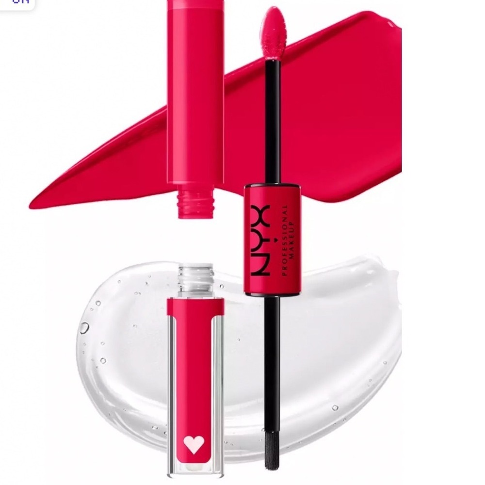 NYX Shine Loud High Shine Lip Color On a Mission Red Liquid Lipstick Gloss